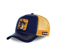 Casquette Trucker Dragon Ball Z San Goku Bleu et Orange - CAPSLAB - Licence Officielle - Homme
