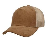 Casquette Trucker en Velours Côtelé Uni by Lipodo châtain One Size