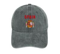 Casquette Trucker Espagne Espagnole Espana Emblème National Chapeau De Soleil Décontractée Chapeau De Sport Réglable Casquette De Baseball pour Entraînements Voyages Randonnée