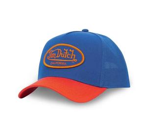 Casquette Trucker 'Flashy' - Von Dutch - Taille Unique - Orange et Bleu T1