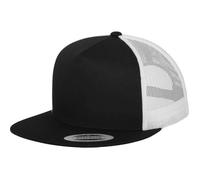 Casquette Trucker - Flexfit - 5-Panel - Noir / Blanc - Taille Unique - Style Urbain