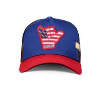 Casquette Trucker HFT US SHAKA Bleue Haute USA Baseball Surfing Costal