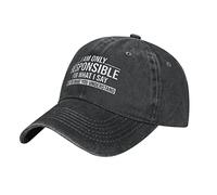 Casquette Trucker Je suis Uniquement Responsable De Ce Que Je Dis Unisexe Casquette Trucker Extérieur Sunhat pour Randonnée Voyage Extérieur