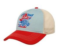 Casquette Trucker Lone Wolf by King Kerosin bleu-rouge One Size