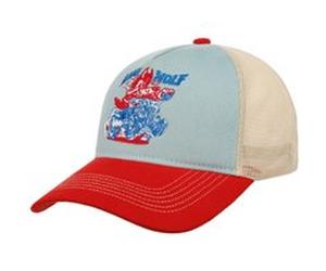 Casquette Trucker Lone Wolf by King Kerosin bleu-rouge One Size