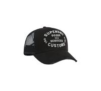 Superdry Casquette de camionneur en maille pour homme, noir/noir, Taille unique