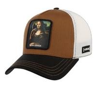 Casquette Trucker Mona Lisa by Capslab marron-noir One Size