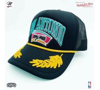 Casquette Trucker NBA San Antonio Spurs HWC 'Gold Leaf' - HHSS5457-SASYYPPPBLCK