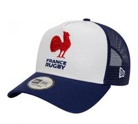 New Era A-Frame French Federation of Rugby Trucker Cap - Essential - Blanc/Bleu