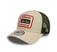 Casquette trucker - NEW ERA - Patch - Beige/Rouge - Mixte - Printemps/Été Taille unique
