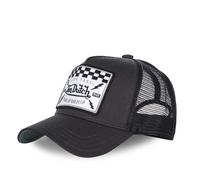 Casquette Trucker Noir - VON DUTCH - Square Style - Patch 'Live Fast'
