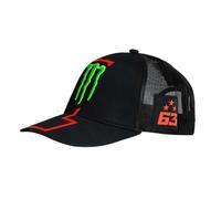 Casquette Trucker Pecco Bagnaia Monster Energy 1 Moto GP Officiel Adulte Taille Unique Noir Taille unique