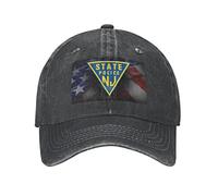 Casquette Trucker Police D'État du New Jersey Chapeau De Tennis Respirant,Confortable Casquette De Baseball pour Golf Eté Randonnée