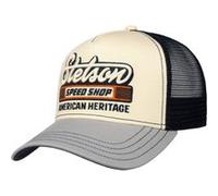 Casquette Trucker Speed Shop by Stetson beige-gris One Size