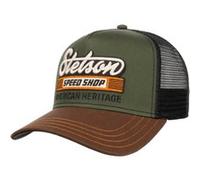 Casquette Trucker Speed Shop by Stetson olive-noir One Size Big