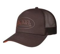 Casquette Trucker Uni Rubber Patch by Von Dutch marron foncé One Size