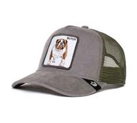 Casquette Trucker Velours Bouledogue 'Butch Wulbul' - Goorin Bros - Gris / vert - Sportswear - Mixte - Ajustable T1