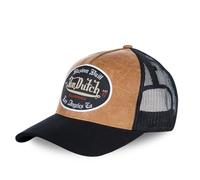 Casquette trucker - VON DUTCH - GRL - bicolore marron/noir - écusson brodé blanc & doré - tour de tête réglable 55,5-60 cm