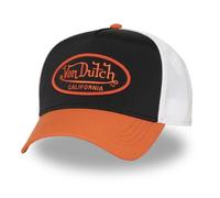 Casquette Trucker - VON DUTCH - Patch Poly - Filet Rigide - Visière Arrondie - Orange 1