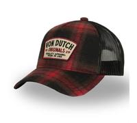 Casquette Trucker - VON DUTCH - RED - Couleur Rouge/Noir - Visière Arrondie - Filet Rigide 1
