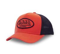 Casquette Trucker - VON DUTCH - Shiny - Orange/Noir - Visière Arrondie - 100% Polyester 1