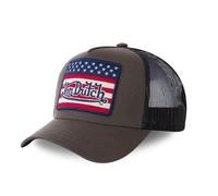 Casquette Trucker Von Dutch Square Style USA Flag Kaki - Homme
