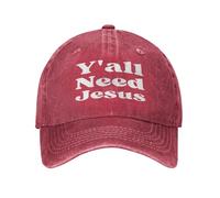 Casquette Trucker,Vous Avez Tous Besoin de Jésus-Christ, de la Croix de Jésus 2024, Seulement du christianisme Snapback Hat Classic,Légère Casquette Baseball pour Outdoor Golf Camping