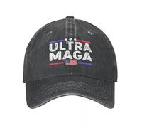 Casquette Ultra Maga Vintage en Coton usé pour l’élection présidentielle américaine 2024 Casquette Soleil pour Hommes Casquettes d’entraînement Outdoor Femmes Casquettes