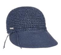 Casquette Uni Rollable Crochet by Seeberger bleu foncé One Size