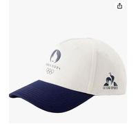 Casquette Unisexe - Le Coq Sportif - Blanc - 100% Coton - Sportswear - Paris 2024 Taille unique