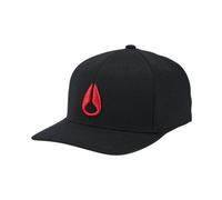 Casquette unisexe nixon deep down ff athletic fit noir rouge