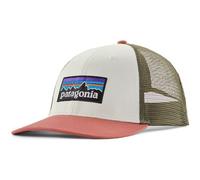 Casquette unisexe patagonia p 6 logo lopro trucker blanc corail