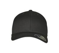 FLEXFIT Casquette Wooly Combed Adjustable Visière plate Noir Taille unique Mixte