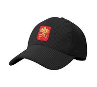 Casquette Velours Unisexe Anti-UV - Style État De La Cité du Vatican Militaire Ajustable Sport/Quotidien
