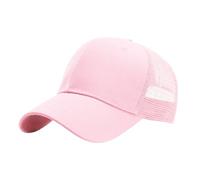 Casquette verte Casquette de camionneur Casquette de baseball Design simple structuré 6 panneaux Taille réglable Enfants Casquettes Garçons 47 cm, Rose, taille unique