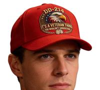 Casquette vétéran classique, chapeau brodé d', sangle réglable avec ajustement confortable, accessoire de mode fantaisie, équipement militaire patriotique avec look élégant, accessoires de couvre