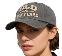 Casquette Vintage Délavée Old & Don’t Care | Chapeau Humoristique Old & Don’t Care | Casquette Trucker Vintage Ajustable À L'effet Vieilli, Cadeau De Retraite Pour Papa,petit Ami,grand-mère,grand-père