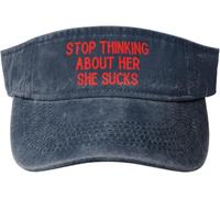 Casquette Visiere Arrête De Penser À Elle Golf Hat Anti-Soleil Casquette Pare-Soleil Ajustement Ajustable Baseball Cap pour Plage Sports Course À Pied