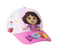 Casquette Visière Courbée Dora l'Exploratrice Enfants - Casquette Enfant Dora l'Exploratrice Confortable, Respirante et Légère, Casquette Été Réglable, Protection Solaire Plage, Piscine et Excursions
