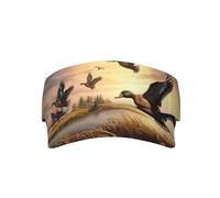 Casquette Visiere Impression De Chasse Aux Canards Colverts en Vol Baseball Cap Unisexe Golf Hat Retro Visor Cap pour Été Cyclisme Sport