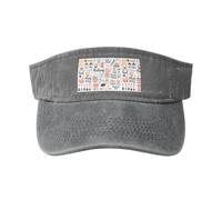 Casquette Visiere Motifs D'Ustensiles De Cuisine Kawaii Baseball Cap Réglable Visor Cap Retro Golf Hat pour Été Sport Running