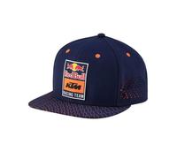 Casquette visière plate Red Bull KTM Team Moto GP Officiel - Unisexe - Bleu Orange Taille unique