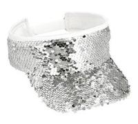 Boland - Casquette à visière Blitz, casquette pour adultes, casquette des années 90 pour festival, carnaval ou fête à thème rétro, Argent