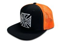Casquette West Coast Choppers OG Flatbill Noir/OrangeTaille unique Noir,Orange