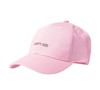 Casquettes 100% coton, ajustable, message brodé happy kid rose pâle TU