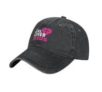 Casquettes Baseball Haute qualité, la Fille Aime la Casquette Baseball en Denim pour Le Meilleur ami en Cours d’exécution Hip Hop Chapeaux d’été Pas Cher Unisexe Rétro Imprimé Snapback Cap