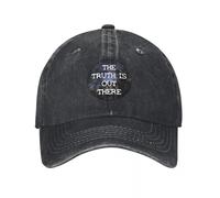 Casquettes Baseball Haute qualité, The X-Files The Truth is There Hommes Femmes Casquette Baseball Émissions télévision Chapeaux en Denim en détresse Casquette Extérieur Running Adjustable Snapback