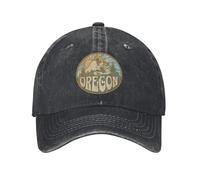 Casquettes d’Hiver Chapeaux de Noël Oxbow Oregon Mountain Sunset Casquettes de Baseball Cadeau Vintage en Jean Vieilli Toupeau de Soleil Unisexe Outdoor Summer Unstructured Chapeaux