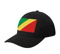 Casquettes De Baseball À Rayures De Drapeau Du Congo Diagonale Personnalisées,Unisexe Panneau De Polyester Réglable À Profil Bas Vintage Trucker Hat Peak Golf Running Dad Hat Casquette Extér