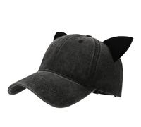 Casquettes de baseball avec oreilles de chat - Unisexe - Chapeau mignon et amusant - Protection solaire - Chapeau de camionneur réglable - Chapeau de papa pour femme et homme - Hip Hop - Voyage -